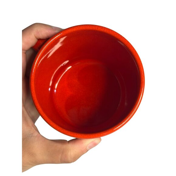 Vintage Waechtersbach Red Christmas Mug | West Germany Holiday Coffee Cup 80s - Picture 7 of 8